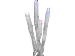 LED-Büschellichterkette 300 bunte LEDs Transparentes Kabel 800 cm