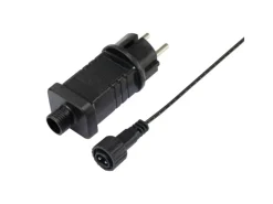 LED-Büschellichterkette 576 LEDs Kaltweiß Schwarzes Kabel 7,2 m