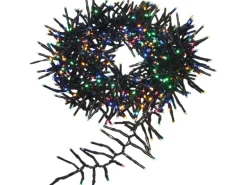LED-Büschellichterkette 1.152 LEDs Bunt Schwarzes Kabel 11,2 m