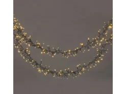 LED-Büschellichterkette 768 LEDs Warmweiß Schwarzes Kabel 8,5 m