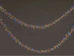 LED-Drahtlichterkette 480 LEDs Multi-Color Transparentes Kabel 9,8 m