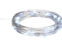 LED-Drahtlichterkette 20 LEDs Kaltweiß 2 m