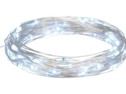 LED-Drahtlichterkette 60 LEDs Kaltweiß 6 m