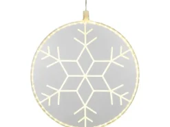 LED-Fensterbild Schneeflocke 30 cm Transparent