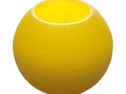 LED-Kerze Bola mit Timerfunktion Ø 11,5 cm Creme