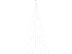 LED-Kupferdraht-Lichtschweif 200 LEDs Warmweiß Transparentes Kabel 6,9 m