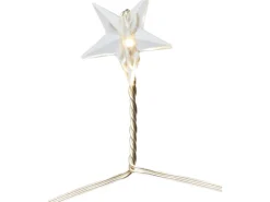 LED-Leuchte 200 LED-Sterne Warmweiß Transparentes Kabel