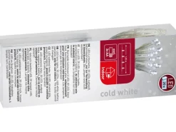 LED-Lichterkette 20 kaltweiße LEDs Transparentes Kabel 162 cm