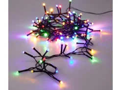 LED-Lichterkette 48 LED Schwarzer Kabel Bunt