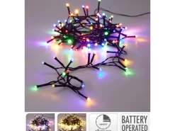 LED-Lichterkette 48 LED Schwarzer Kabel Bunt