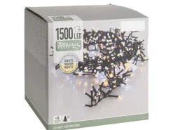 LED-Lichterkette 1.500 LEDs 30 m Warmweiß und Kaltweiß