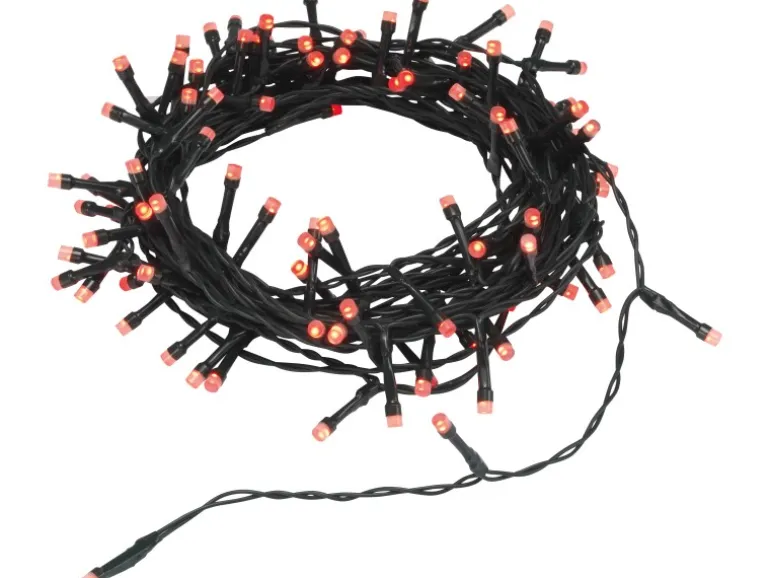 LED-Lichterkette 96 LEDs Bunt Grünes Kabel 14,5 m
