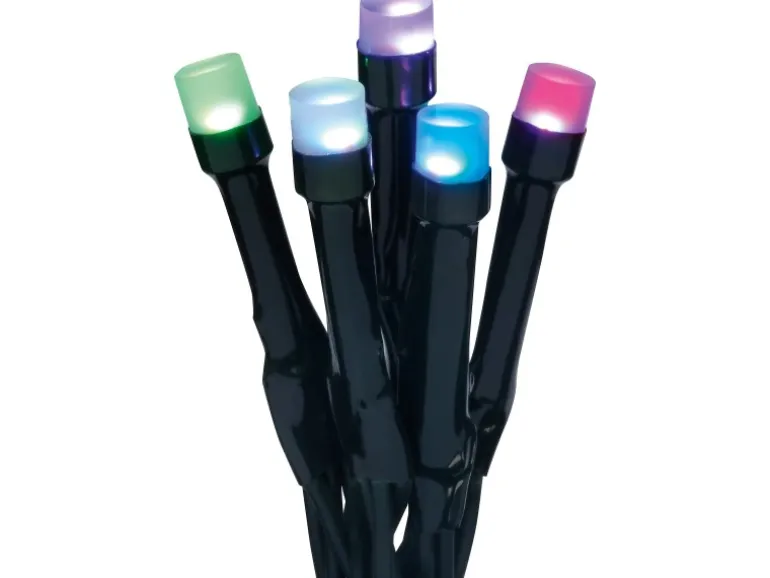 LED-Lichterkette 96 LEDs Bunt Grünes Kabel 14,5 m