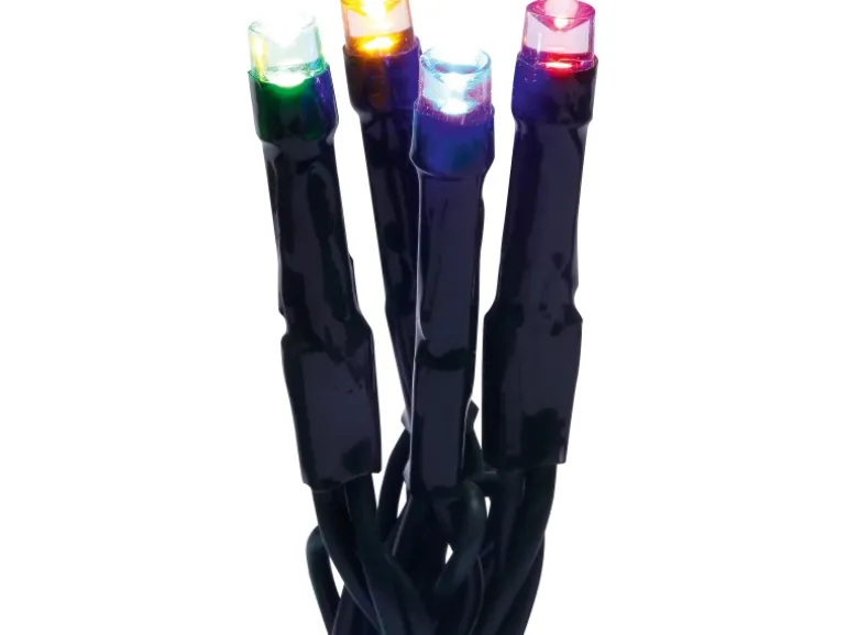 LED-Lichterkette 80 LEDs Bunt Grünes Kabel 8,92 m