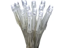 LED-Lichterkette 140 LEDs Kaltweiß in Kunststoffbox Transparentes Kabel 15,42 m