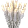 LED-Lichterkette 40 LEDs Warmweiß Transparentes Kabel 5,92 m