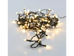 LED-Lichterkette 400 LEDs Warmweiß in Kunststoffbox Schwarzes Kabel 34,92 m