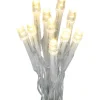 LED-Lichterkette 10 warmweiße LEDs Transparentes Kabel 120 cm