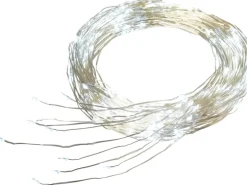 LED-Lichterkette Draht 200 LEDs Kaltweiß Silbernes Kabel 690 cm