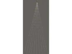 LED-Lichterkette Draht 200 LEDs Warmweiß Silbernes Kabel 690 cm