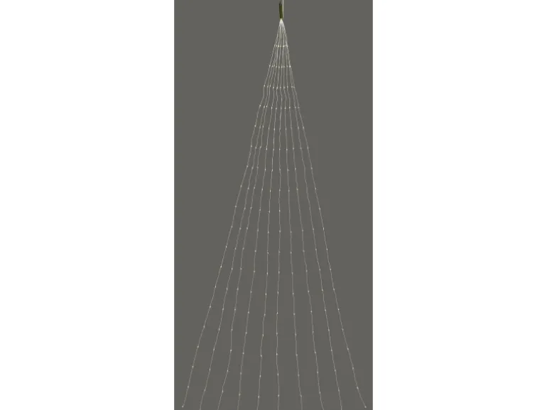 LED-Lichterkette Draht 200 LEDs Warmweiß Silbernes Kabel 690 cm