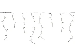 LED-Lichterkette Eisregen 400 LEDs Warmweiß Schwarzes Kabel 12 m