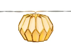 LED-Lichterkette Papierblumen Weiß 10 LEDs Warmweiß Transparentes Kabel 1,55 m