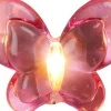 LED-Lichterkette Schmetterlinge Pink Batteriebetrieben