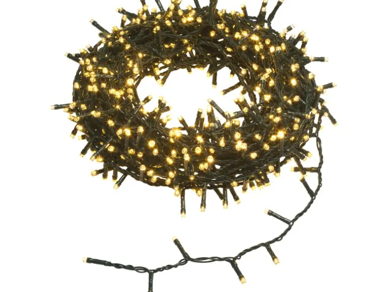 LED-Lichterkette Warmweiß Mehrfarbig 24 m
