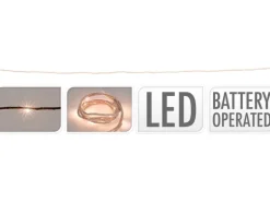 LED-Lichterkette-Kordel 20 warmweiße LED 200 cm