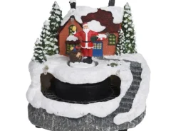 LED-Miniatur Weihnachtsszene 3-fach Sortiert 13 cm