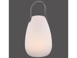 LED-Outdoor-Tisch- und Bodenleuchte Keno Weiß Ø 13,8 cm RGB und Warmweiß