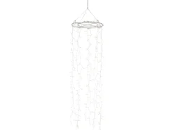 LED-Regenleuchte 240 LEDs Warmweiß Transparentes Kabel 100 cm x Ø 30 cm