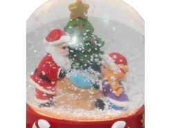 LED-Schneekugel Weihnachten Polyresin 4-fach sortiert