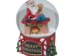 LED-Schneekugel Weihnachten Polyresin 4-fach sortiert