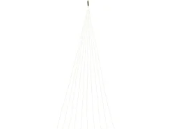 LED-Silberdraht-Lichtschweif 300 LEDs Warmweiß Transparentes Kabel 7,9 m