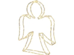 LED-Silhouetten-Figur Engel 45 cm Transparent