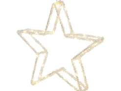 LED-Silhouetten-Figur Stern 31 cm Transparent
