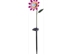 LED-Solarblume Platani Pink