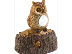LED-Solarleuchte Eule Pula "Weise"