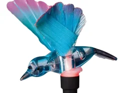 LED-Solarspieß Usini mit Kolibri Blau