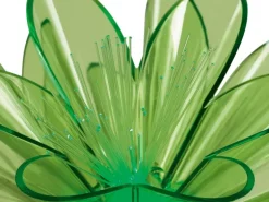 LED-Solarspieß Vallermosa mit grüner Dekoblume