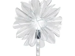 LED-Solarspieß Vallermosa mit weißer Dekoblume