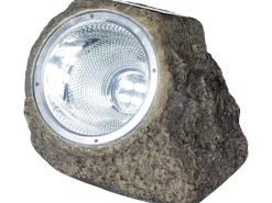 LED-Solarstein Grau