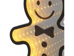 LED-Spiegellicht Lebkuchenmann Warmweiß 13 cm x 5,3 cm x 20 cm