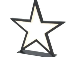 LED-Stern 32,5 cm x 34,5 cm x 7 cm Schwarz