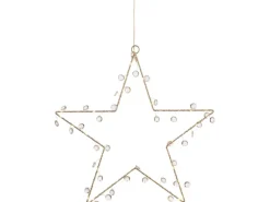 LED-Stern mit Perlen 40 warmweiße LEDs