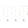 LED-Vorhang Sterne und Mond 120 LEDs Warmweiß Transparentes Kabel 7 m