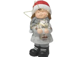 LED-Weihnachtsfigur Mädchen 20 cm x 19,5 cm x 42,5 cm