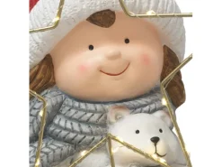 LED-Weihnachtsfigur Mädchen 20 cm x 19,5 cm x 42,5 cm